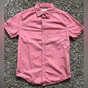 Aeropostale Pink/Red Casual Button Down Shirt - Men’s XS